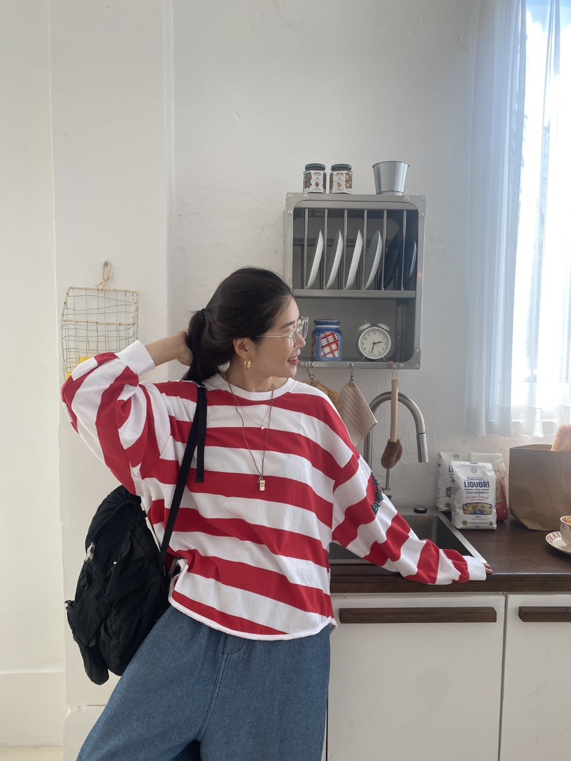 YESFREE東大門㊣代購女裝新品人氣25秋冬熱賣職業推薦長袖T恤YESFREE長袖T恤