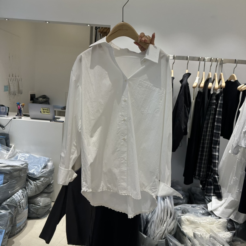 RICH SISTER韓國直郵㊣女裝新款熱賣真品25秋冬襯衫蕾絲衫RICH SISTER襯衫/蕾絲衫圖色2
