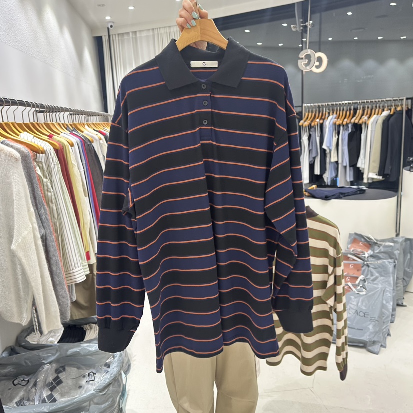 TREND SELLER/G韓國直郵㊣女裝新品職業休閑人氣推薦長袖T恤G/TREND SELLER長袖T恤圖色2