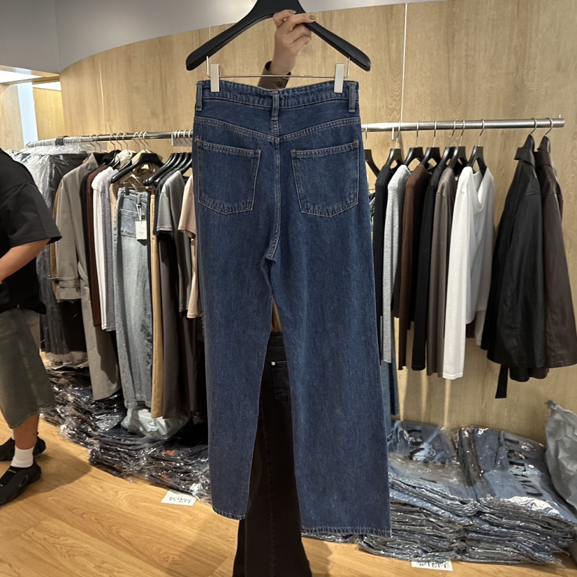 LEFANCY東大門㊣直郵女士新品時尚25秋冬休閑職業人氣牛仔褲LEFANCY牛仔褲