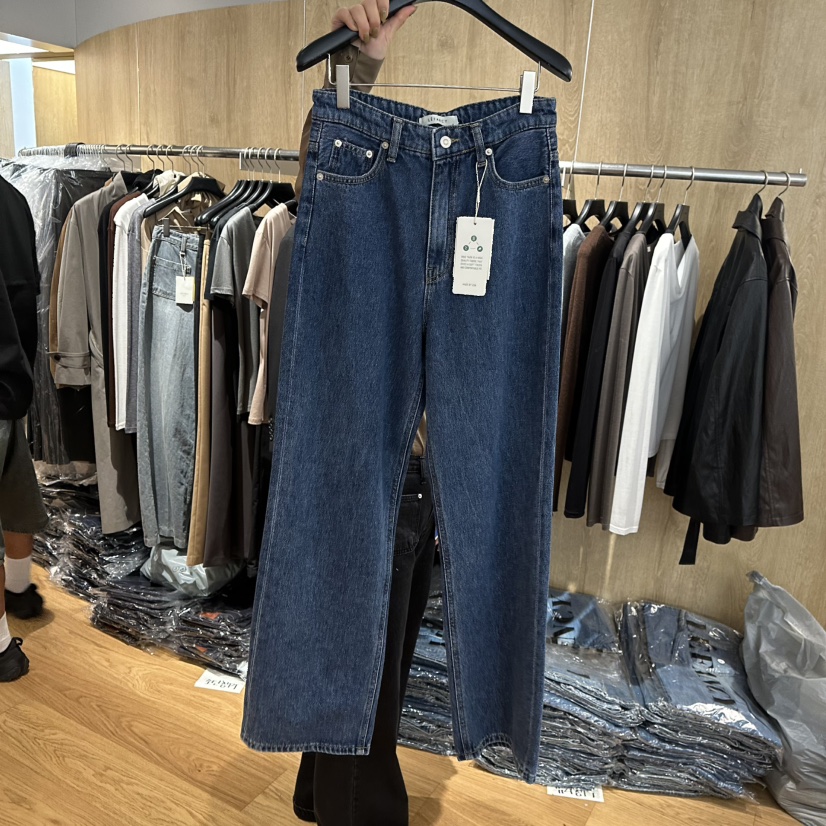 LEFANCY東大門㊣直郵女士新品時尚25秋冬休閑職業人氣牛仔褲LEFANCY牛仔褲圖色1