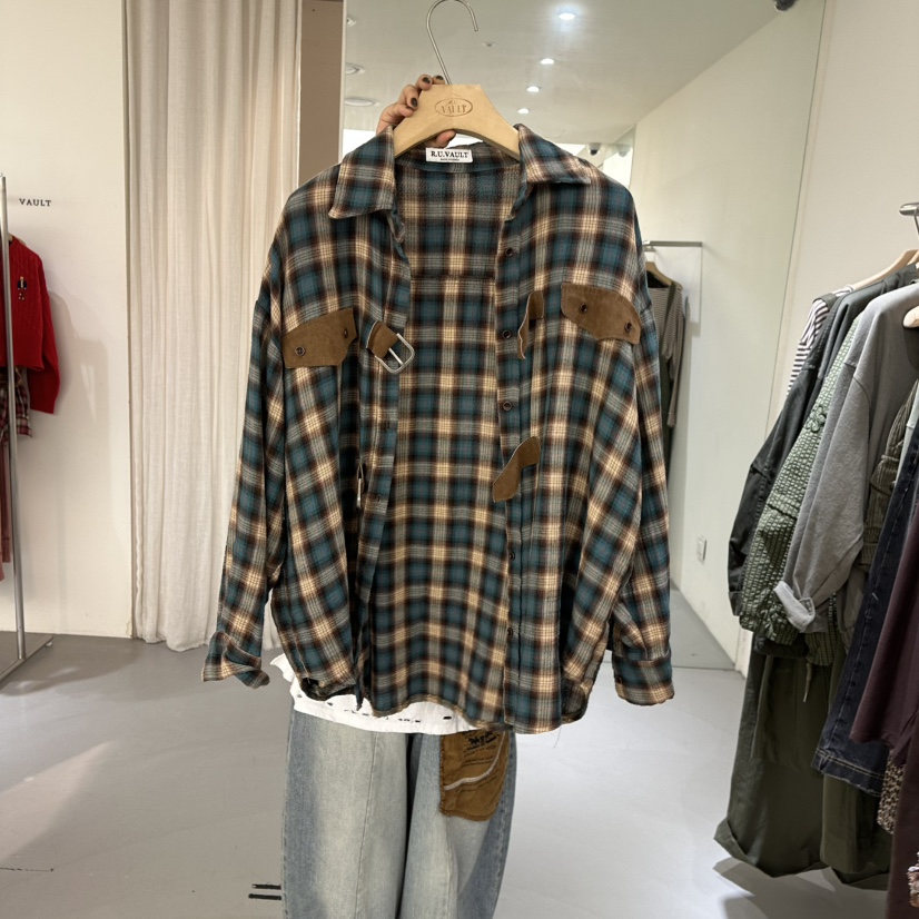 VAULT東大門㊣直郵女裝新品推薦時尚真品休閑熱賣襯衫蕾絲衫VAULT襯衫/蕾絲衫圖色2