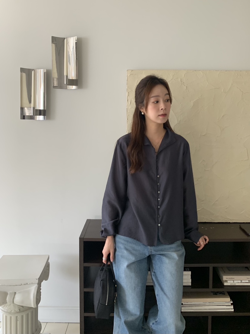 BAKING POWDER東大門㊣代購女士新款休閑襯衫蕾絲衫不含披肩BAKING POWDER襯衫/蕾絲衫