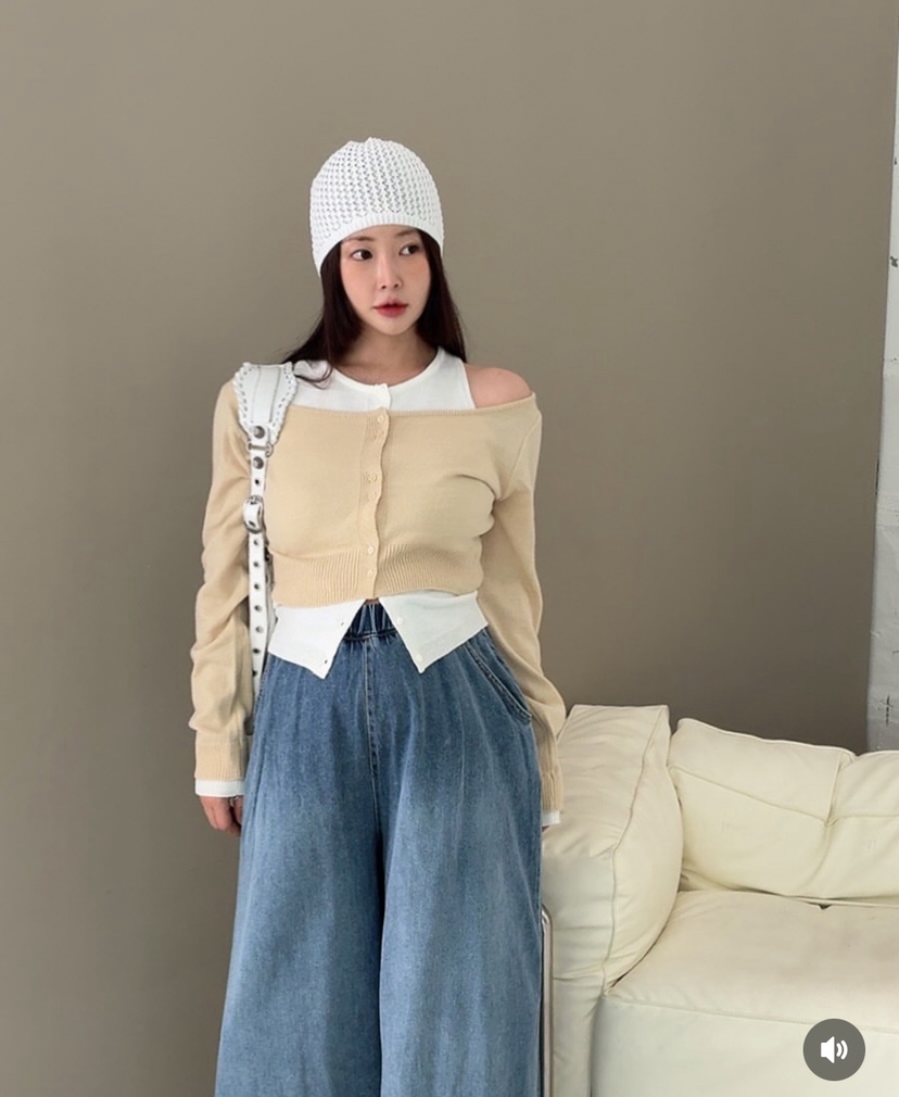D2/A2韓國代購㊣女裝新品25秋冬人氣推薦熱賣休閑套裝開衫D2/A2套裝圖色1