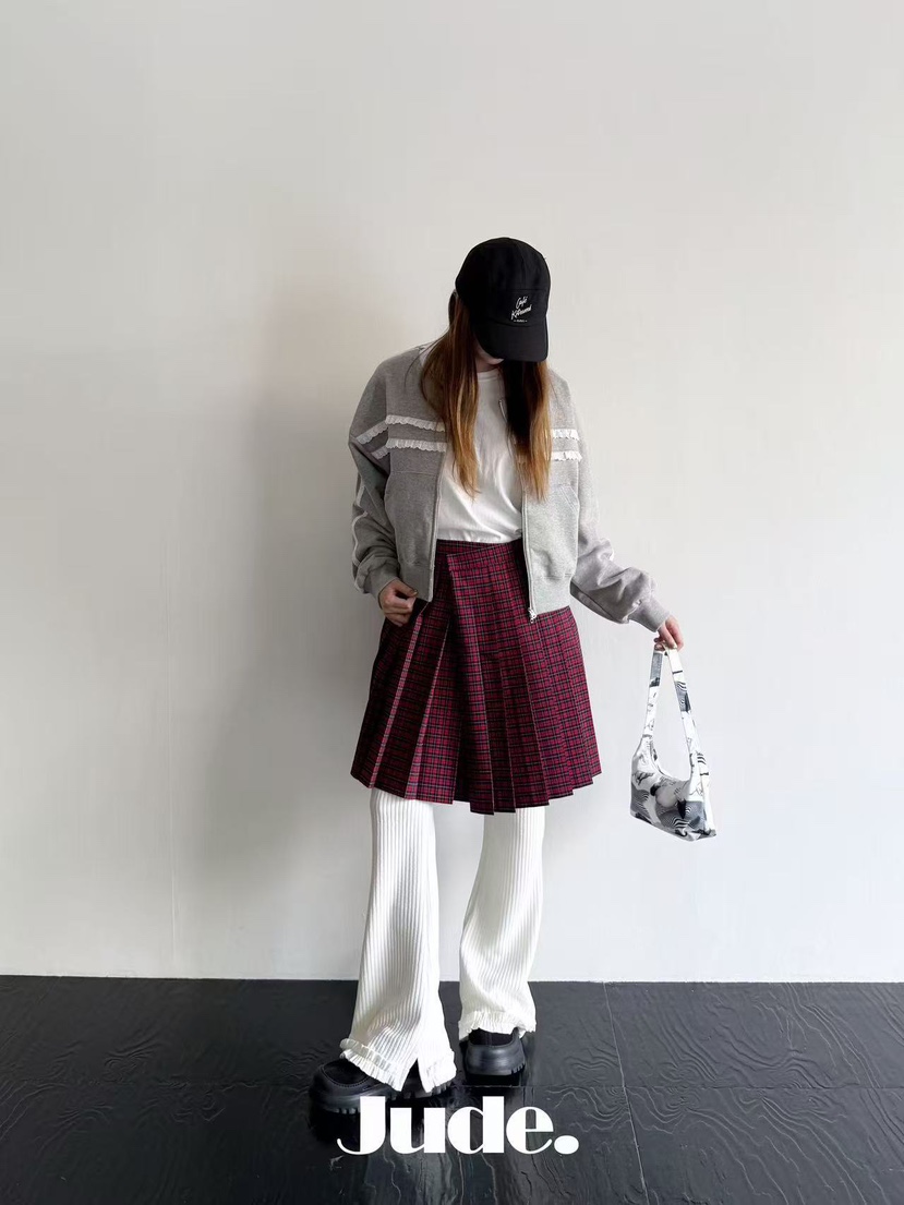 HEYJUDE韓國直郵㊣女裝新款時尚熱賣真品25秋冬推薦休閑短裙HEYJUDE短裙