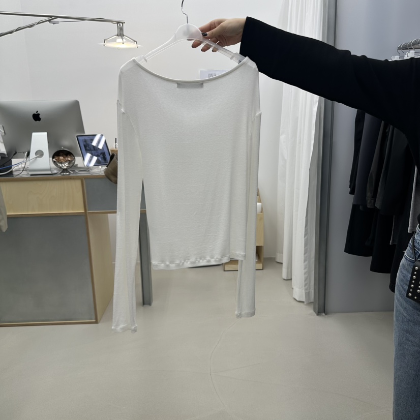 STAINLESS東大門㊣直郵女士新品時尚25秋冬人氣職業長袖T恤STAINLESS長袖T恤