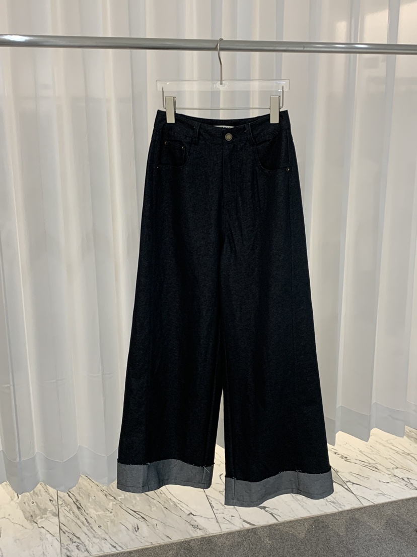 FABRIC韓國代購㊣女裝新品真品推薦熱賣休閑職業25秋冬牛仔褲FABRIC牛仔褲圖色1