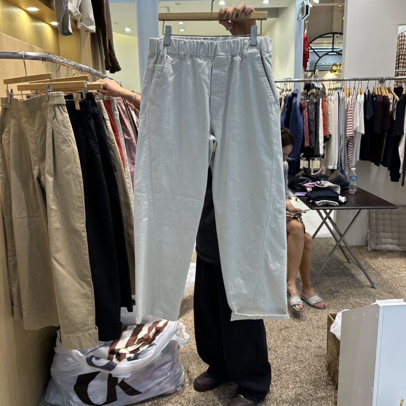 OTGEULY韓國代購㊣女士新品熱賣時尚推薦25秋冬人氣休閑休閑褲OTGEULY/衣架牌休閑褲圖色1