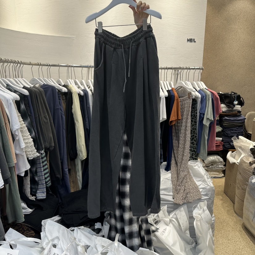 HEIL韓國代購㊣女裝新款職業休閑真品25秋冬熱賣休閑褲開衩HEIL休閑褲圖色3