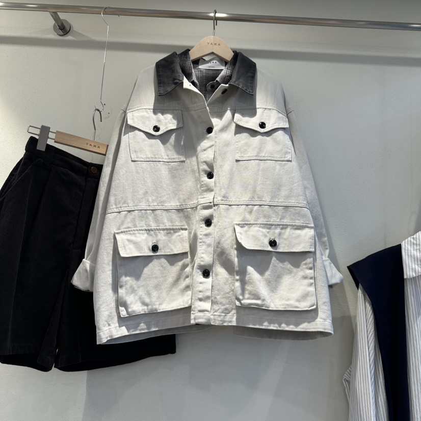 TARA韓國代購㊣女士新品熱賣真品25秋冬人氣推薦時尚休閑夾克TARA夾克圖色1