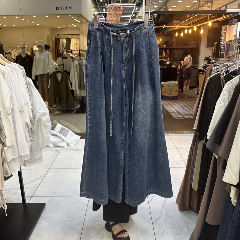 MARIGOLD韓國直郵㊣女裝新品職業25秋冬真品人氣牛仔褲腰帶MARIGOLD牛仔褲圖色1
