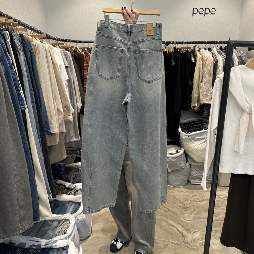 ALMOND PEPE東大門㊣直郵女裝新品人氣職業時尚休閑牛仔褲ALMOND PEPE牛仔褲