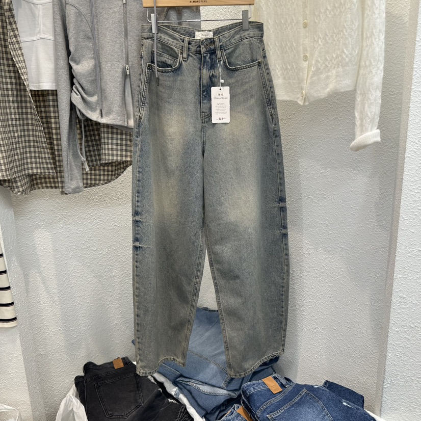 ALMOND PEPE東大門㊣直郵女裝新品人氣職業時尚休閑牛仔褲ALMOND PEPE牛仔褲圖色1