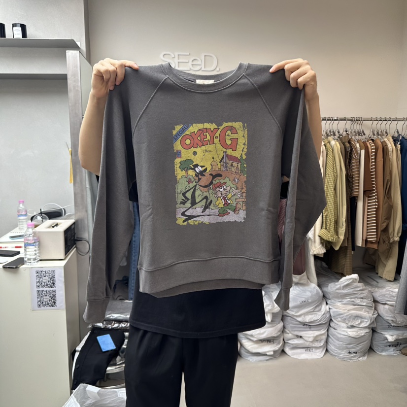 LEESEED-A韓國直郵㊣女士新款休閑推薦人氣職業時尚真品衛衣SEeD/LEESEED衛衣圖色2