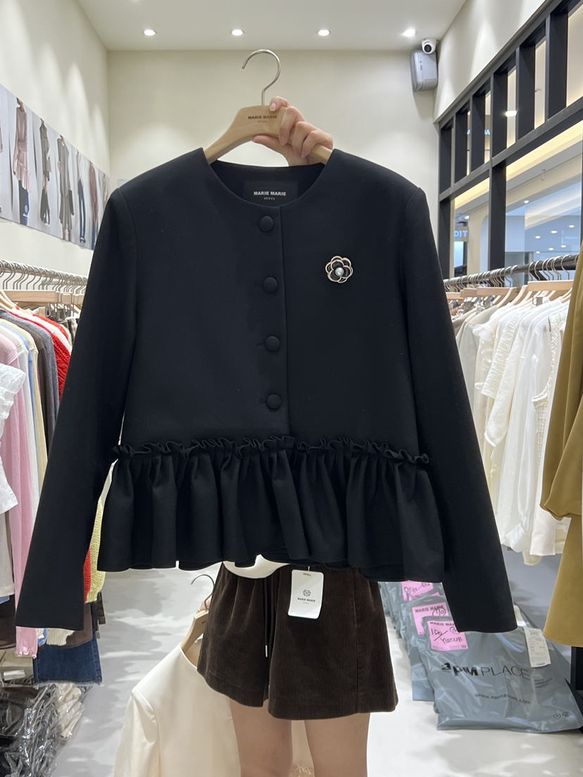 MARIE MARIE東大門㊣直郵女裝新款時尚休閑25秋冬夾克不含飾品MARIE MARIE夾克圖色2
