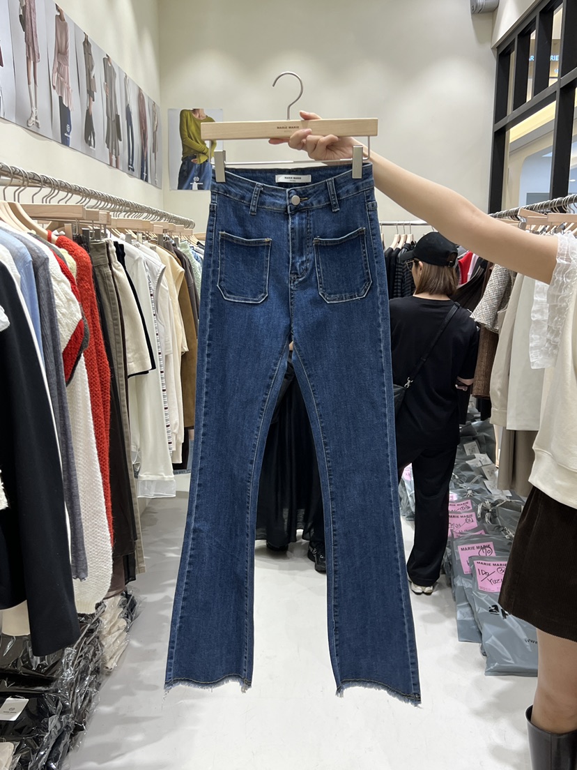 MARIE MARIE東大門㊣實拍女士新品真品25秋冬職業牛仔褲口袋MARIE MARIE牛仔褲