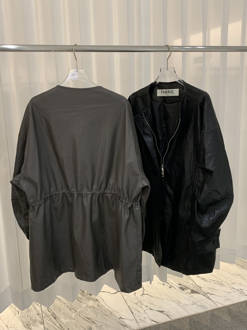 FABRIC韓國代購㊣女裝新款真品人氣休閑推薦職業25秋冬夾克皮革FABRIC夾克