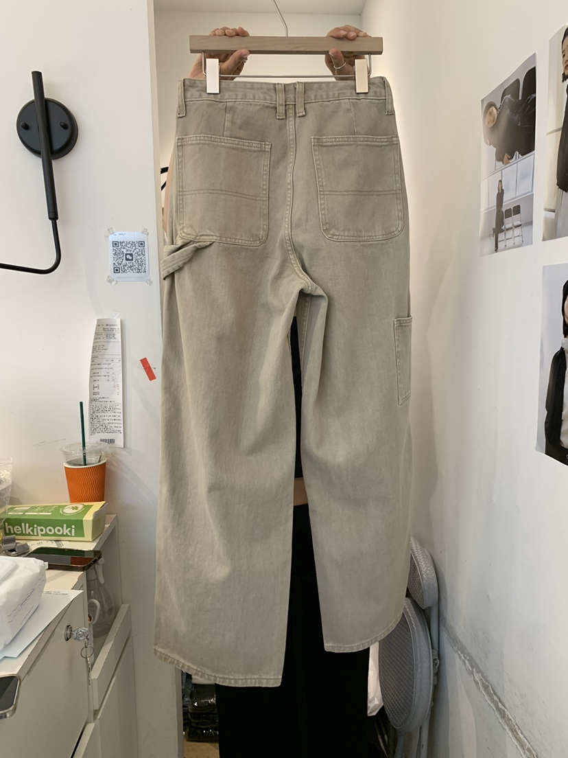 OUVIR韓國代購㊣女裝新品25秋冬推薦人氣職業真品休閑牛仔褲O.V.R/OUVIR牛仔褲
