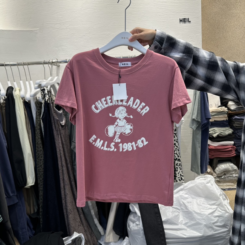 HEIL韓國代購㊣女裝新款職業人氣休閑時尚推薦真品25秋冬T恤HEILT恤圖色2