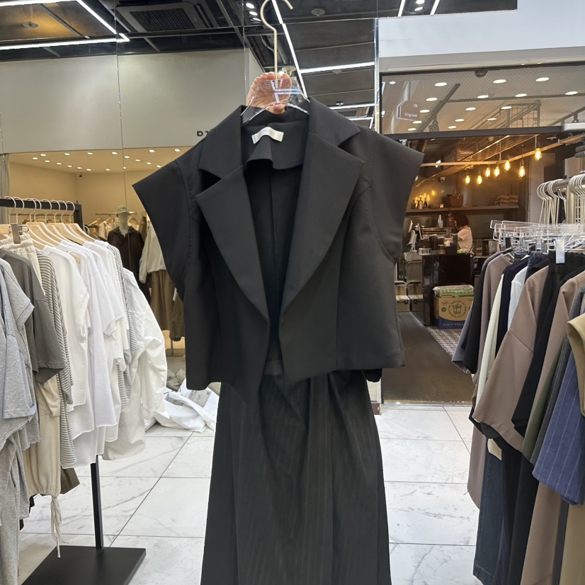 MARIGOLD韓國代購㊣女裝新品時尚熱賣人氣真品休閑25秋冬馬甲MARIGOLD馬甲圖色2