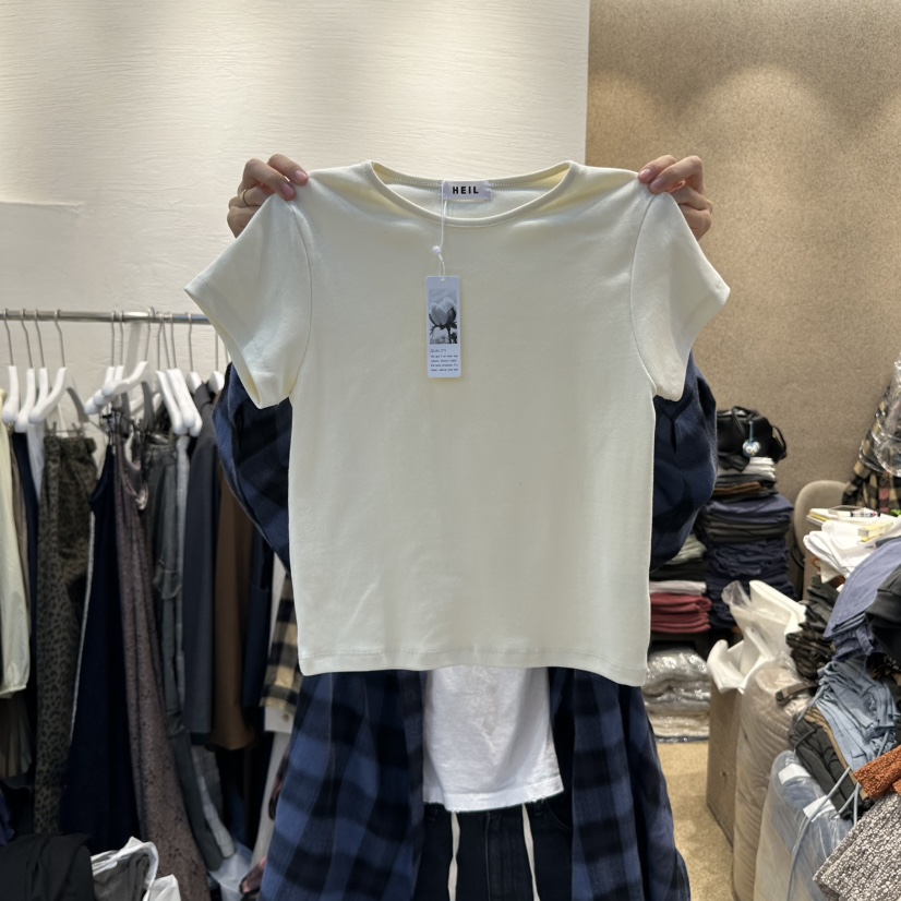 HEIL韓國直郵㊣女裝新品熱賣時尚人氣休閑真品職業推薦25秋冬T恤HEILT恤圖色2