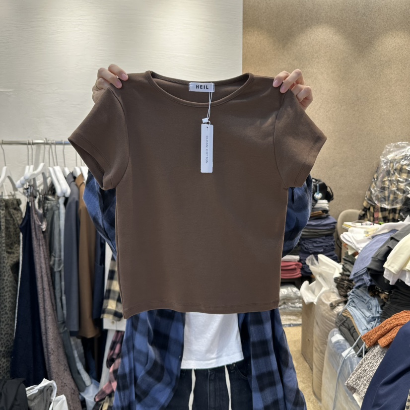 HEIL韓國直郵㊣女裝新品熱賣時尚人氣休閑真品職業推薦25秋冬T恤HEILT恤圖色3