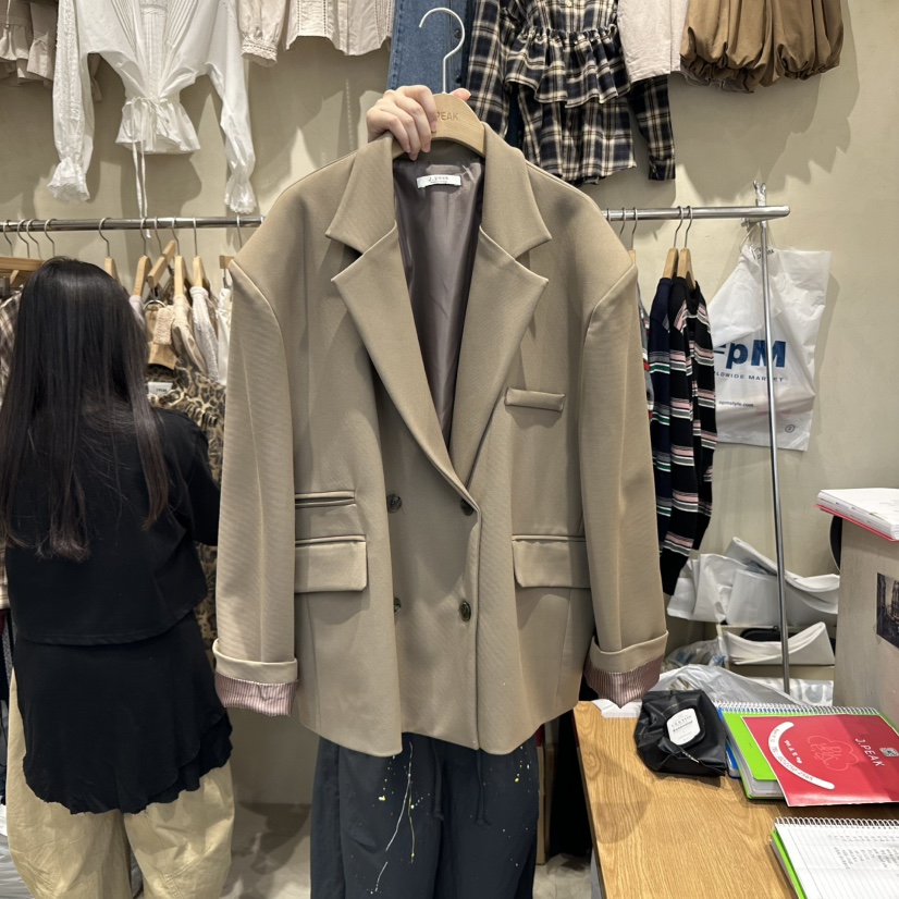 J PEAK/BY FLOW東大門㊣直郵女裝新品真品時尚職業休閑夾克J PEAK夾克圖色1