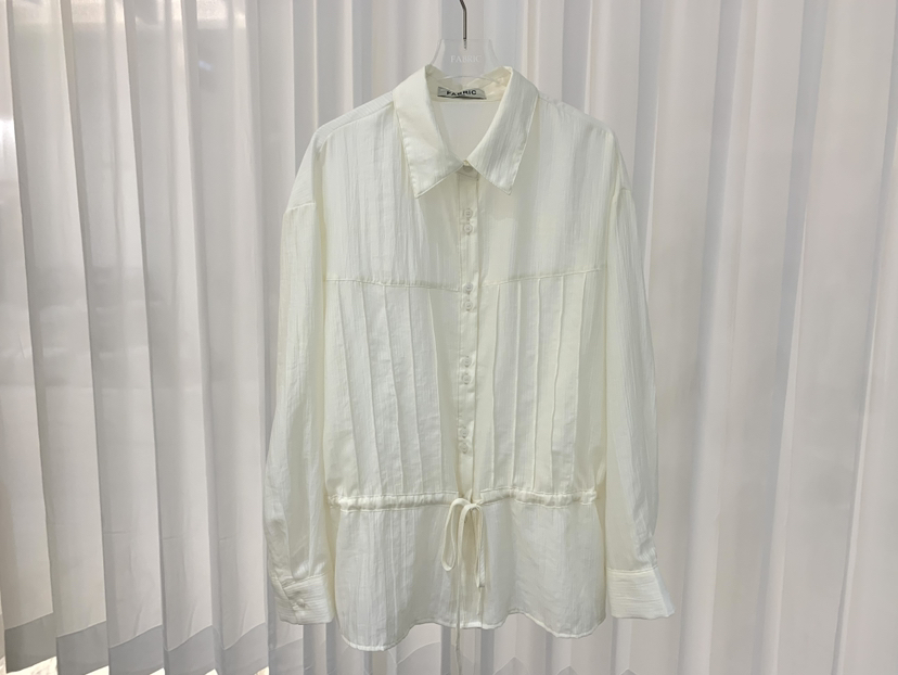 FABRIC韓國代購㊣女裝新款推薦時尚25秋冬職業真品襯衫蕾絲衫FABRIC襯衫/蕾絲衫圖色1