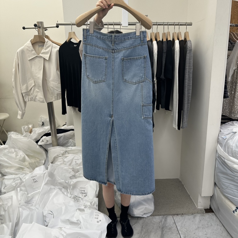 ESSENCE東大門㊣實拍女士新品25秋冬休閑時尚熱賣人氣長裙超長ESSENCE長裙
