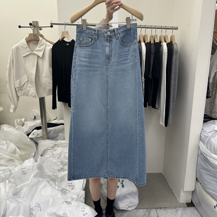 ESSENCE東大門㊣實拍女士新品25秋冬休閑時尚熱賣人氣長裙超長ESSENCE長裙
