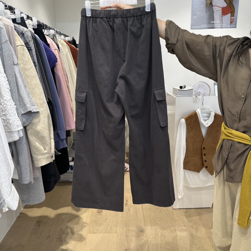 RUMIRU/AWEAR韓國直郵㊣女裝新品職業25秋冬人氣休閑休閑褲awear/RUMIRU休閑褲