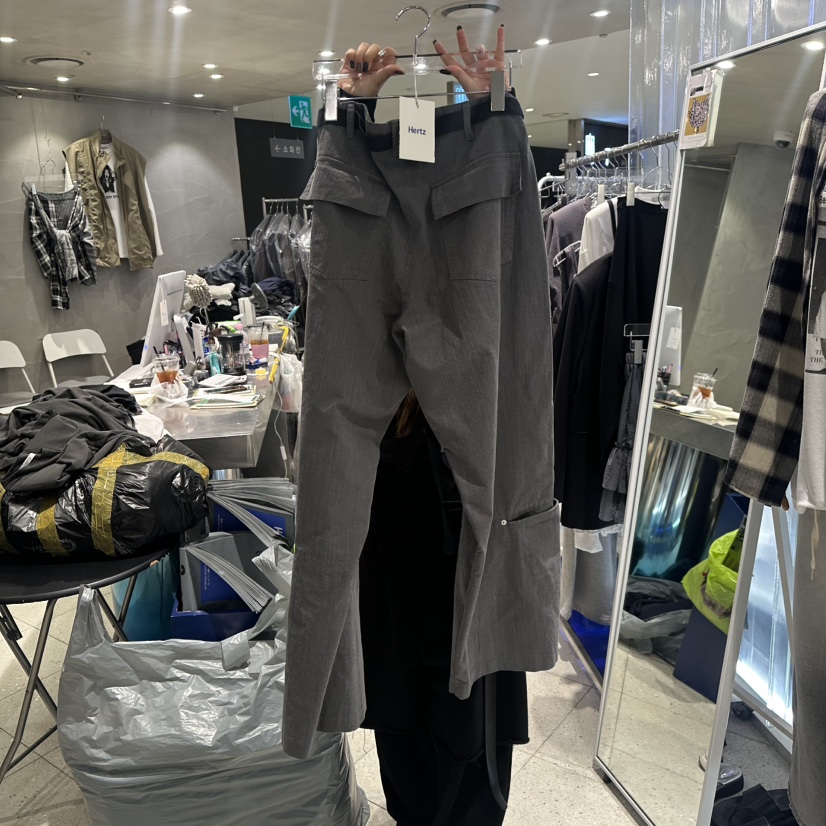 HERTZ-P東大門㊣代購女裝新品25秋冬熱賣職業休閑褲不含腰帶HERTZ-P休閑褲