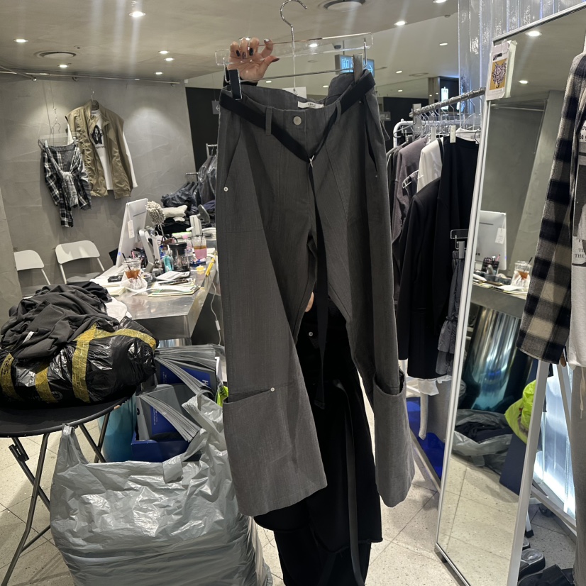 HERTZ-P東大門㊣代購女裝新品25秋冬熱賣職業休閑褲不含腰帶HERTZ-P休閑褲圖色1