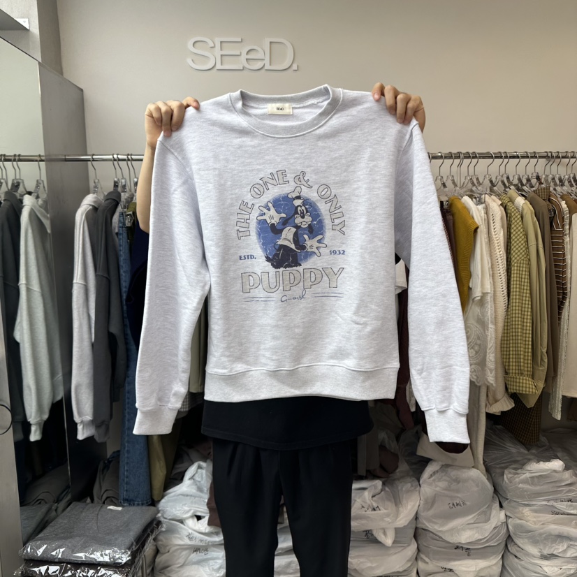 LEESEED-A東大門㊣直郵女裝新款職業25秋冬真品推薦人氣衛衣SEeD/LEESEED衛衣圖色1