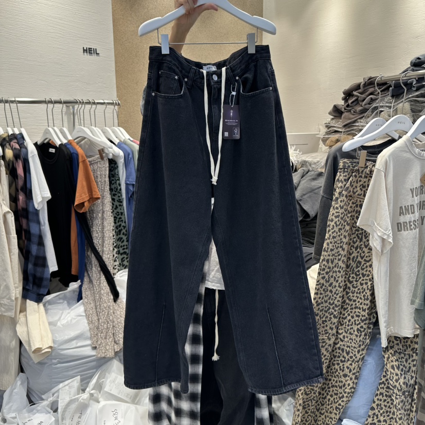 HEIL韓國代購㊣女裝新品熱賣推薦時尚真品人氣休閑25秋冬牛仔褲HEIL牛仔褲