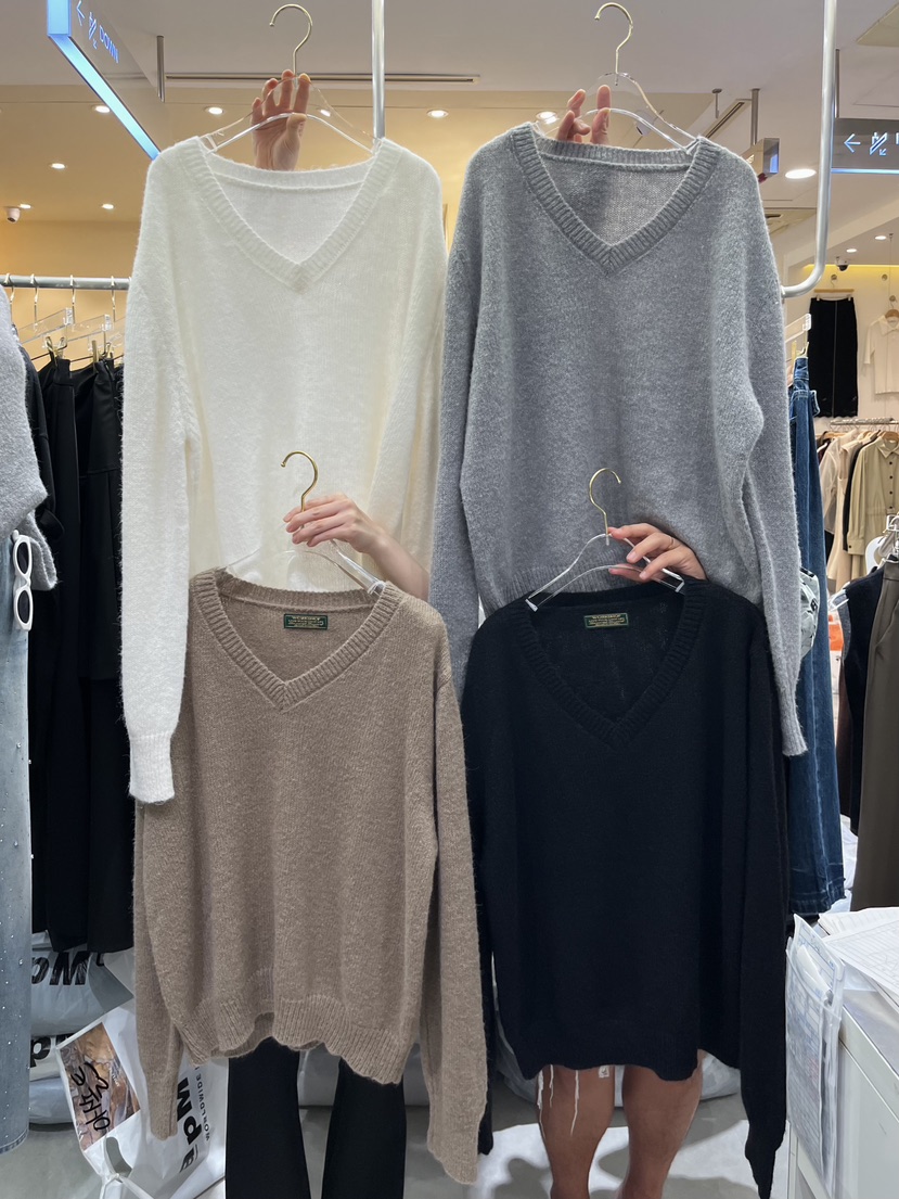 WORK SHOP韓國直郵㊣女士新款真品25秋冬時尚推薦休閑針織衫Work_shop針織衫