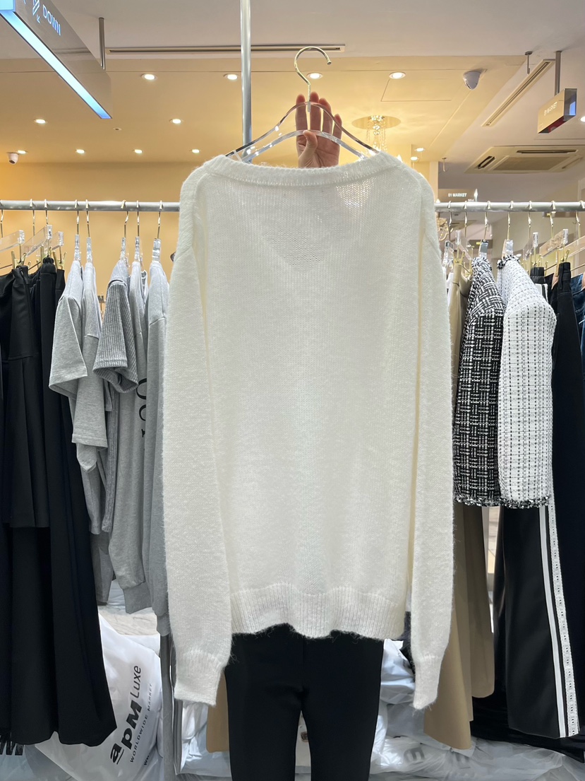 WORK SHOP韓國直郵㊣女士新款真品25秋冬時尚推薦休閑針織衫Work_shop針織衫