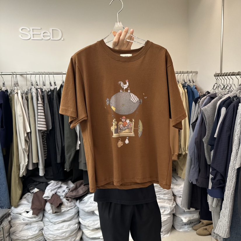 LEESEED-A韓國代購㊣女士新款推薦真品熱賣休閑職業人氣T恤SEeD/LEESEEDT恤