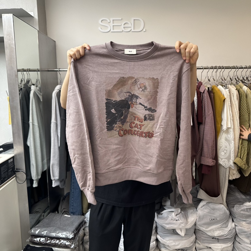 LEESEED-A韓國直郵㊣女士新品推薦職業休閑人氣25秋冬衛衣SEeD/LEESEED衛衣圖色1