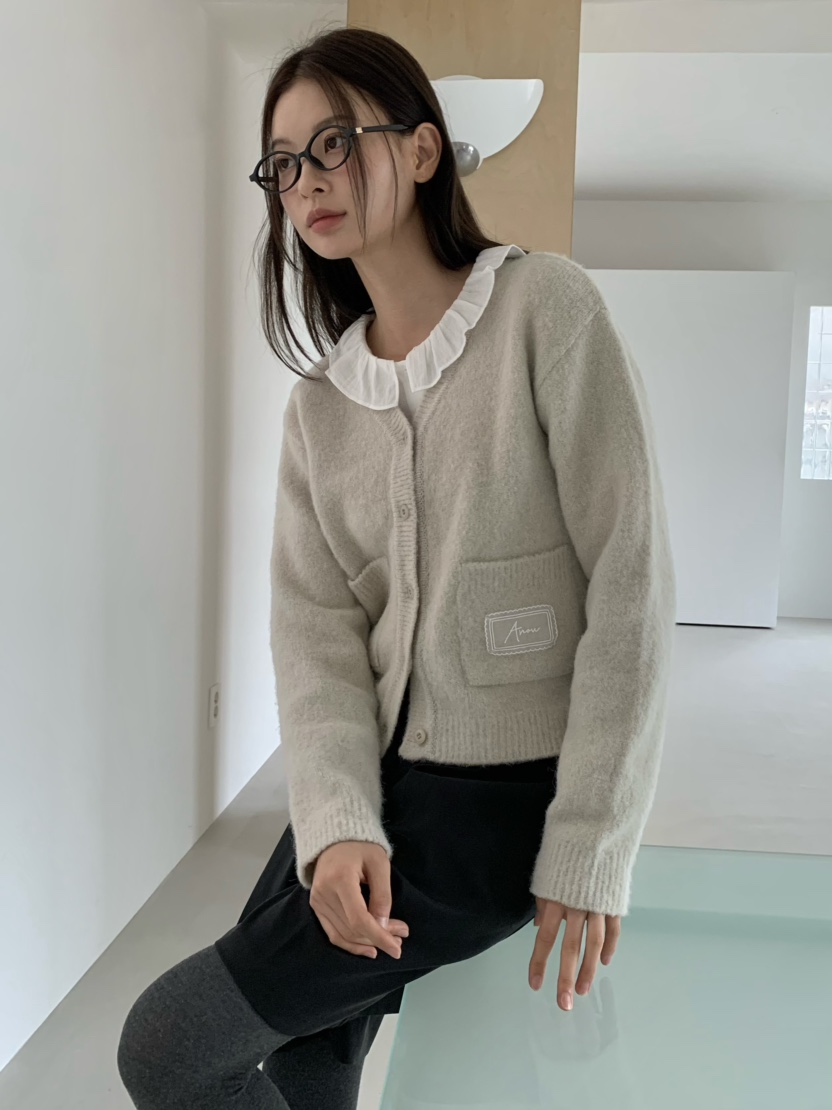ANOU韓國直郵㊣女士新款25秋冬人氣真品職業休閑推薦針織衫ANOU針織衫