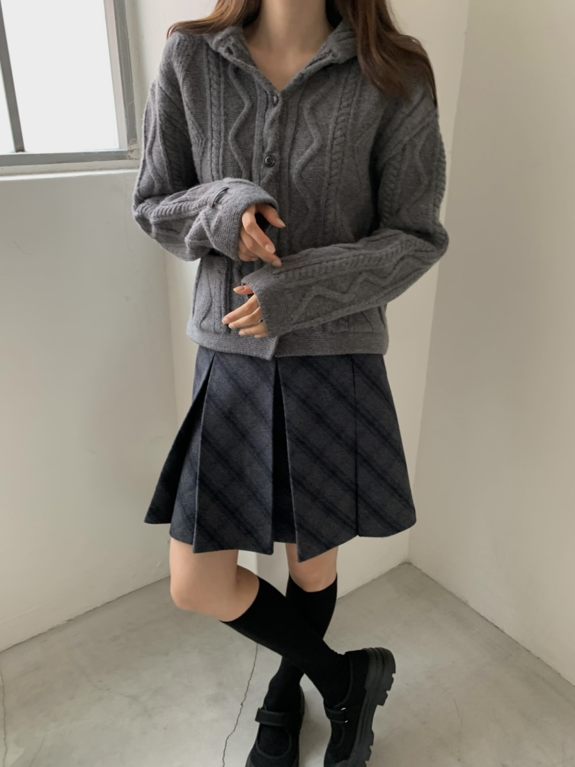 ANOU韓國直郵㊣女裝新款25秋冬人氣休閑熱賣時尚推薦針織衫ANOU針織衫