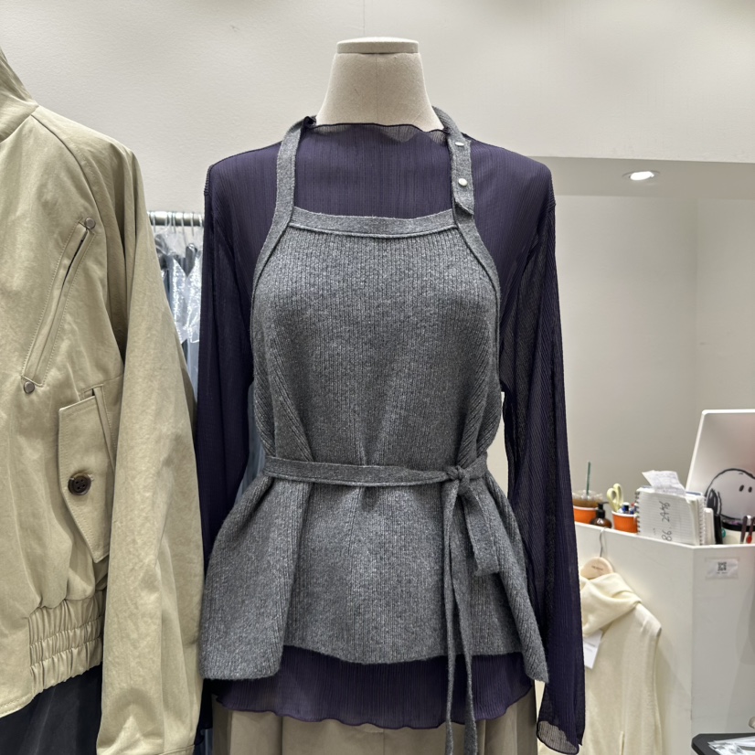 FRE韓國直郵㊣女裝新品休閑人氣推薦職業時尚吊帶背心不含內搭FRE吊帶/背心圖色1