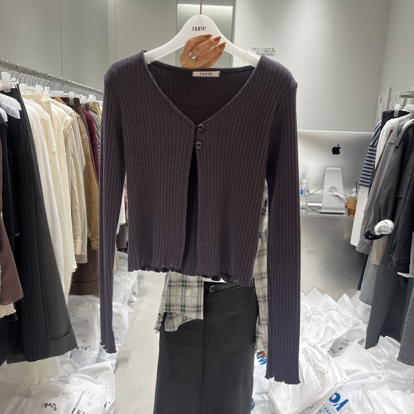 NUESE韓國直郵㊣女士新品25秋冬時尚職業人氣推薦休閑針織衫NUESE針織衫圖色2