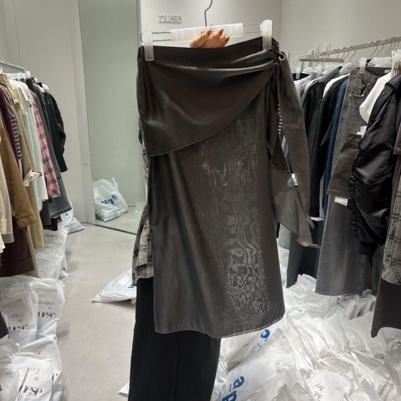 NUESE韓國直郵㊣女士新款25秋冬時尚職業熱賣休閑半身裙中短裙NUESE半身裙/中短裙圖色3
