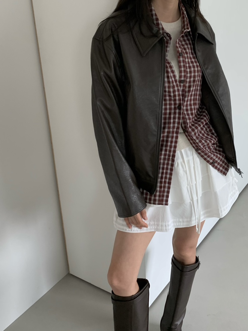 ANOU東大門㊣直郵女士新款推薦時尚真品熱賣人氣職業休閑皮衣ANOU皮衣