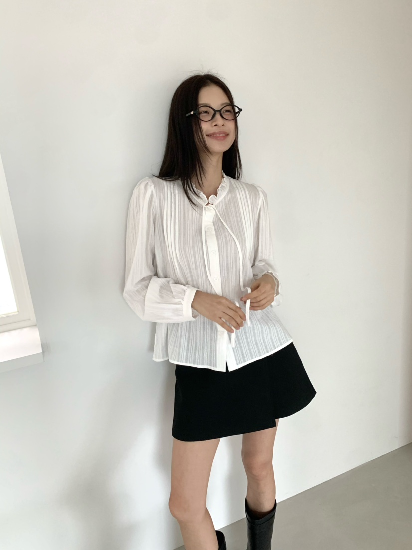 ANOU東大門㊣代購女裝新品熱賣人氣職業時尚25秋冬襯衫蕾絲衫ANOU襯衫/蕾絲衫