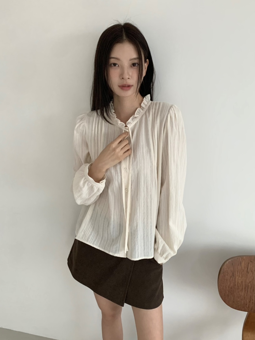 ANOU東大門㊣代購女裝新品熱賣人氣職業時尚25秋冬襯衫蕾絲衫ANOU襯衫/蕾絲衫