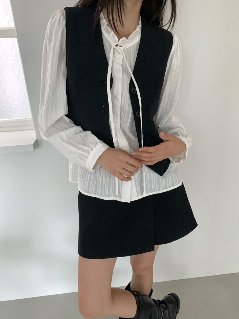 ANOU東大門㊣代購女裝新品熱賣人氣職業時尚25秋冬襯衫蕾絲衫ANOU襯衫/蕾絲衫