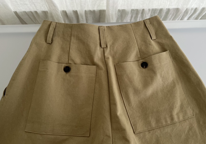OP PER東大門㊣實拍女裝新款真品休閑推薦時尚職業人氣休閑褲OPPER-simplebeige休閑褲