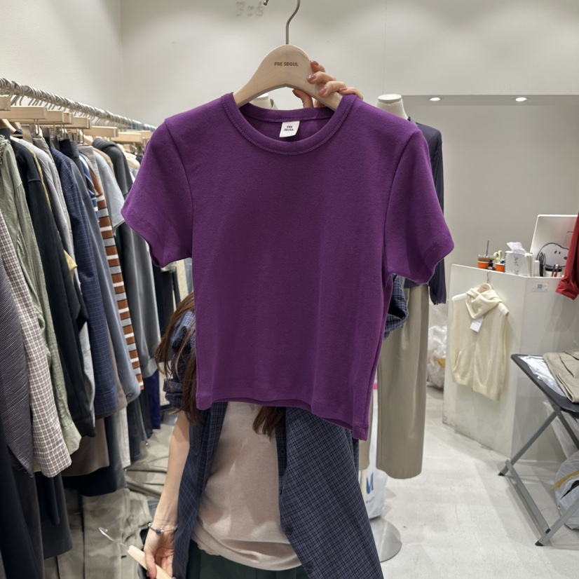 FRE東大門㊣直郵女裝新品人氣時尚推薦休閑熱賣真品25秋冬T恤FRET恤圖色5